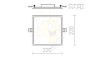 SLENDER SLIM SQ 22 süllyesztett lámpa  fekete króm 230V LED 30W  3000K