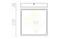 Kép SLENDER SLIM SQ 22 felületre szerelhető  fekete króm 230V LED 30W  3000K
