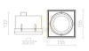 ELECTRA I  fekete  12V LED G53 15W