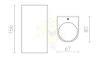 Kép ZACK II antracitszürke 230V LED 2x3W 58° IP54 3000K