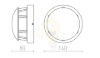 FAROS kültéri antracitszürke  230V LED 3W IP54  3000K