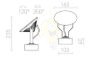 Kép FOX kültéri lámpa antracitszürke  230V LED 9W 120° IP65  3000K