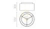 Kép DOUBLE 55/30 lámpabúra  Polycotton fehér/fehér PVC  max. 23W