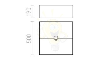 Kép TEMPO 50/19 lámpabúra  Polycotton fehér/fehér PVC  max. 23W