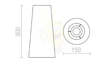 Kép CONNY 15/30 asztali lámpaernyő Polycotton fekete/réz fólia max. 23W