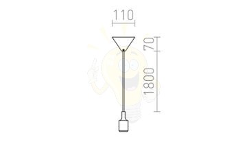 Kép LISA függesztő készlet piros  230V LED E27 15W