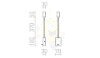 VERSA fali lámpa matt nikkel 230V LED 3W 40° 3000K