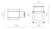 Kép TELO fali lámpa antracitszürke 230V G9 40W IP44