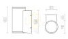 MIZZI I antracitszürke 230V LED 12W 48° IP54 3000K