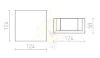 JACK LED fali lámpa  gipsz 230V LED 2x2W  3000K