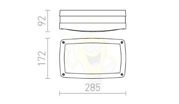 Kép SONYA RC  ezüstszürke  230V LED E27 2x15W IP54