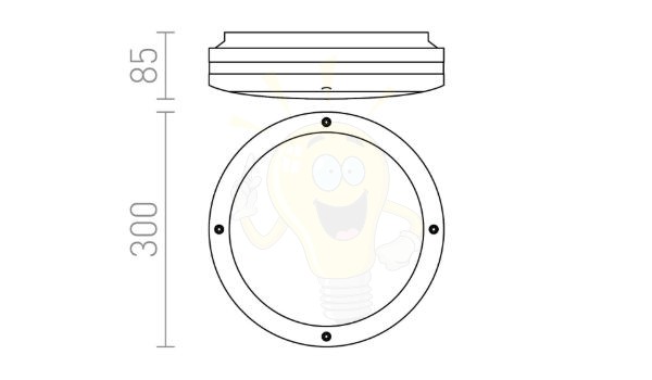 SONYA 30  fekete  230V LED E27 2x11W IP54