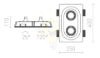 Kép DINGO II dönthető lámpa  gipsz 230V LED G53 2x15W