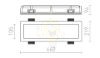 Kép TRAFFIC FRAMELESS hosszanti  gipsz 230V G5 2x14W
