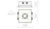 Kép OFFICE TWIN süllyesztett lámpa fehér 230V/12V 2GX13+G53 55+50W