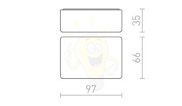 Kép DARK SENSOR 2-100 Lux felületre szerelhető fekete  230V  IP44