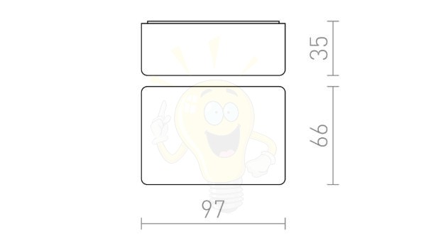 Kép DARK SENSOR 2-100 Lux felületre szerelhető fekete  230V  IP44