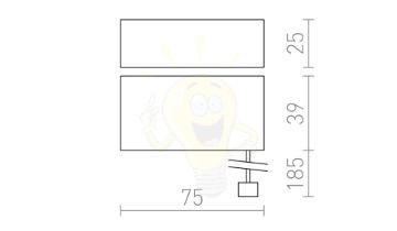 Kép DARK SENSOR 5-50 Lux  beépíthető fehér  230V  IP44