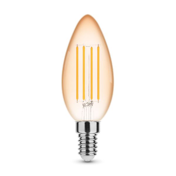 Modee Lighting LED Filament Amber Candle C35 4W E14 320° 1800K (360 lumen)