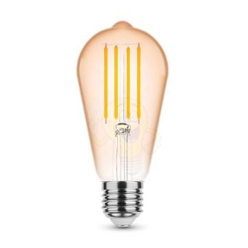 Modee Lighting LED Filament Amber ST58 4W E27 320° 1800K (360 lumen)