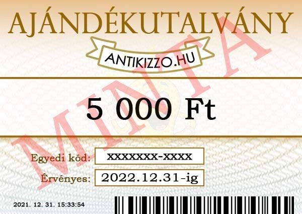 Antikizzo.hu ajándékutalvány 5 000 Ft