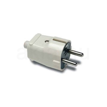 Földelt dugvilla fehér, 16A-250V