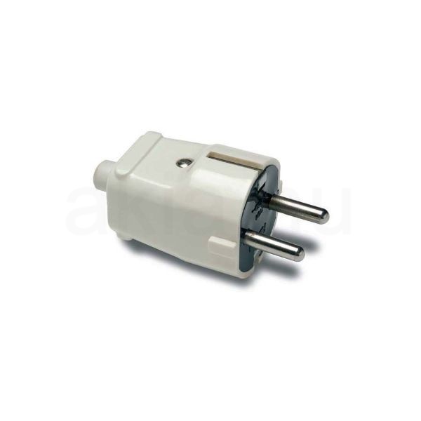 Földelt dugvilla fehér, 16A-250V