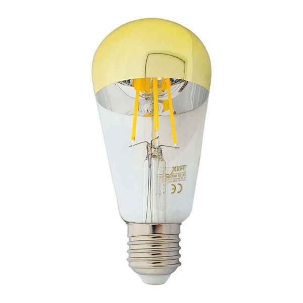 LED filament dekor izzó - tükrös arany - 8W - 4200K