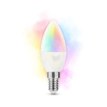 Modee LED Smart (Tuya Wi-Fi) Candle (Gyertya) C38 4,9W E14 180° RGB (470 lumen)