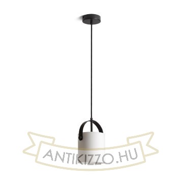 JULIETTA 16 függö lámpa opál üveg/fekete 230V E27 20W