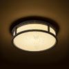 GRANDE LED 25 mennyezeti lámpa opál üveg/fekete 230V LED 12W IP44 3000K