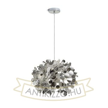 CONFETTI függö lámpa krómozott fólia 230V E27 28W