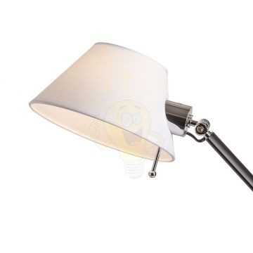 MONTANA asztali lámpa fehér/fekete króm 230V E27 28W