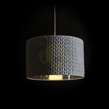 AINO 40 függö lámpa szürke króm 230V E27 28W