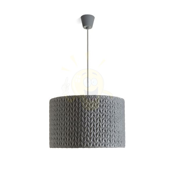 AINO 40 függö lámpa szürke króm 230V E27 28W