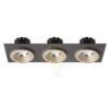 SHARM SQ III süllyesztett lámpa gyöngyházarany/barna  230V LED 3x10W 24°  3000K