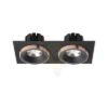 SHARM SQ II süllyesztett lámpa fekete/fekete réz 230V LED 2x10W 24°  3000K