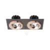 SHARM SQ II süllyesztett lámpa fekete réz/réz 230V LED 2x10W 24°  3000K