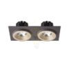 SHARM SQ II süllyesztett lámpa gyöngyházarany/barna  230V LED 2x10W 24°  3000K