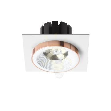SHARM SQ I süllyesztett lámpa fehér réz 230V LED 10W 24°  3000K