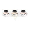 SHARM R III süllyesztett lámpa fehér réz 230V LED 3x10W 24°  3000K