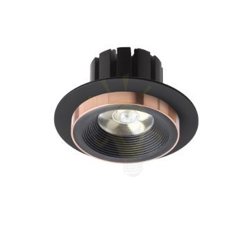 SHARM R I süllyesztett lámpa fekete/fekete réz 230V LED 10W 24°  3000K