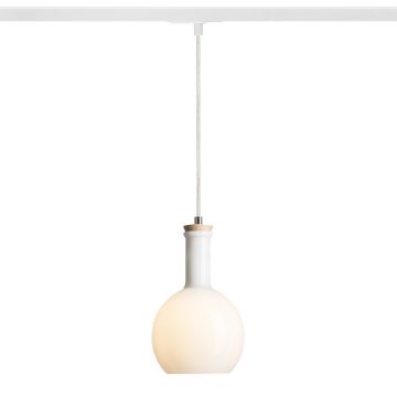 PULIRE RD egy áramkörös sínre  opál üveg/fa 230V E14 28W