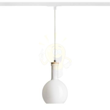 PULIRE RD egy áramkörös sínre  opál üveg/fa 230V E14 28W