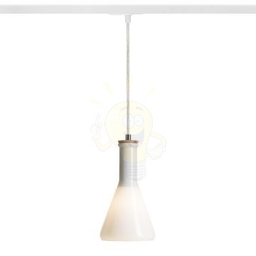 PULIRE CON egy áramkörös sínre  opál üveg/fa 230V E14 28W