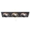 SHARM SQ III süllyesztett lámpa fekete/fekete réz 230V LED 3x10W 24°  3000K