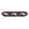 SHARM R III süllyesztett lámpa fekete/fekete réz 230V LED 3x10W 24°  3000K