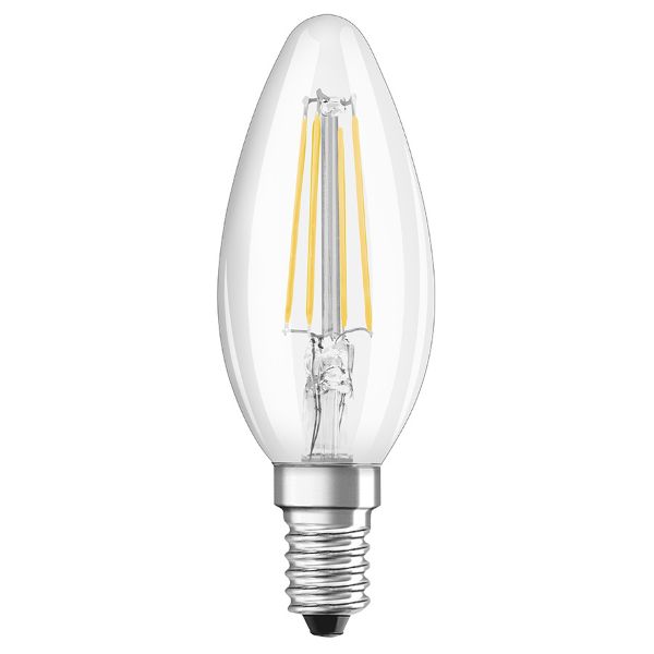 OSRAM Retrofit gyertya alakú  világos 230V E14 LED EQ60  2700K