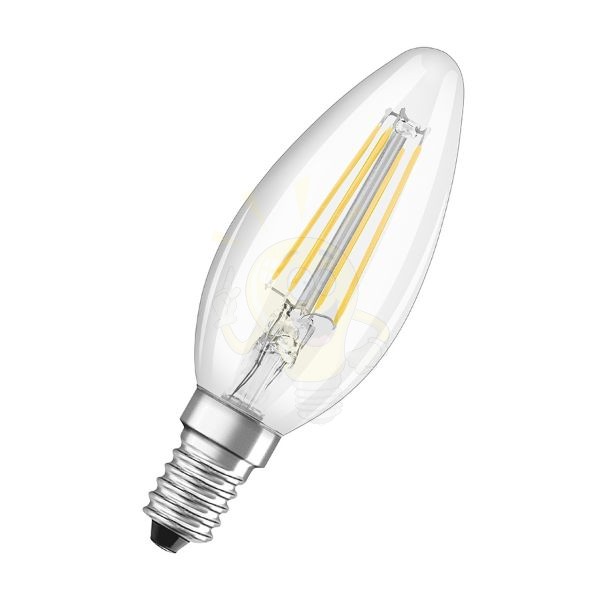 OSRAM Retrofit gyertya alakú  világos 230V E14 LED EQ60  2700K