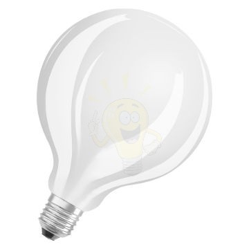 OSRAM Retrofit Globe 95 DIMM  opál üveg 230V E27 LED EQ100  2700K